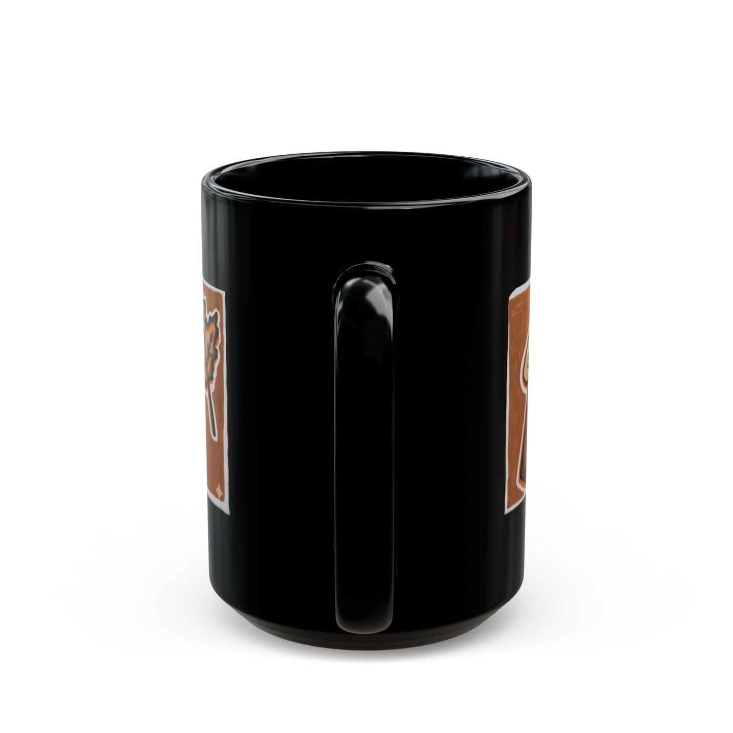 Graffiti Peace Mug — Retro Flower Street Art Coffee Cup (11oz/15oz) AUTUMN - SWENDAB