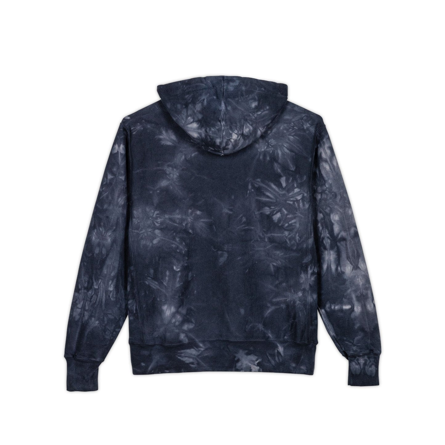 Embroidered Tie-Dye Hoodie — "SWENDAB CATTIVE NOTIZIE" Champion Reverse Weave - SWENDAB