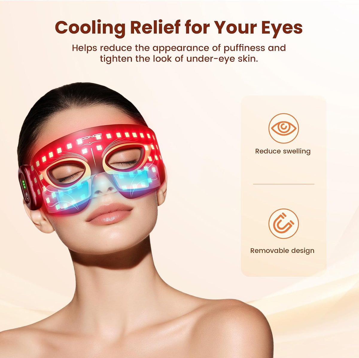 Red Light Therapy for Eyes, Comfort under Eye Red Light Therapy