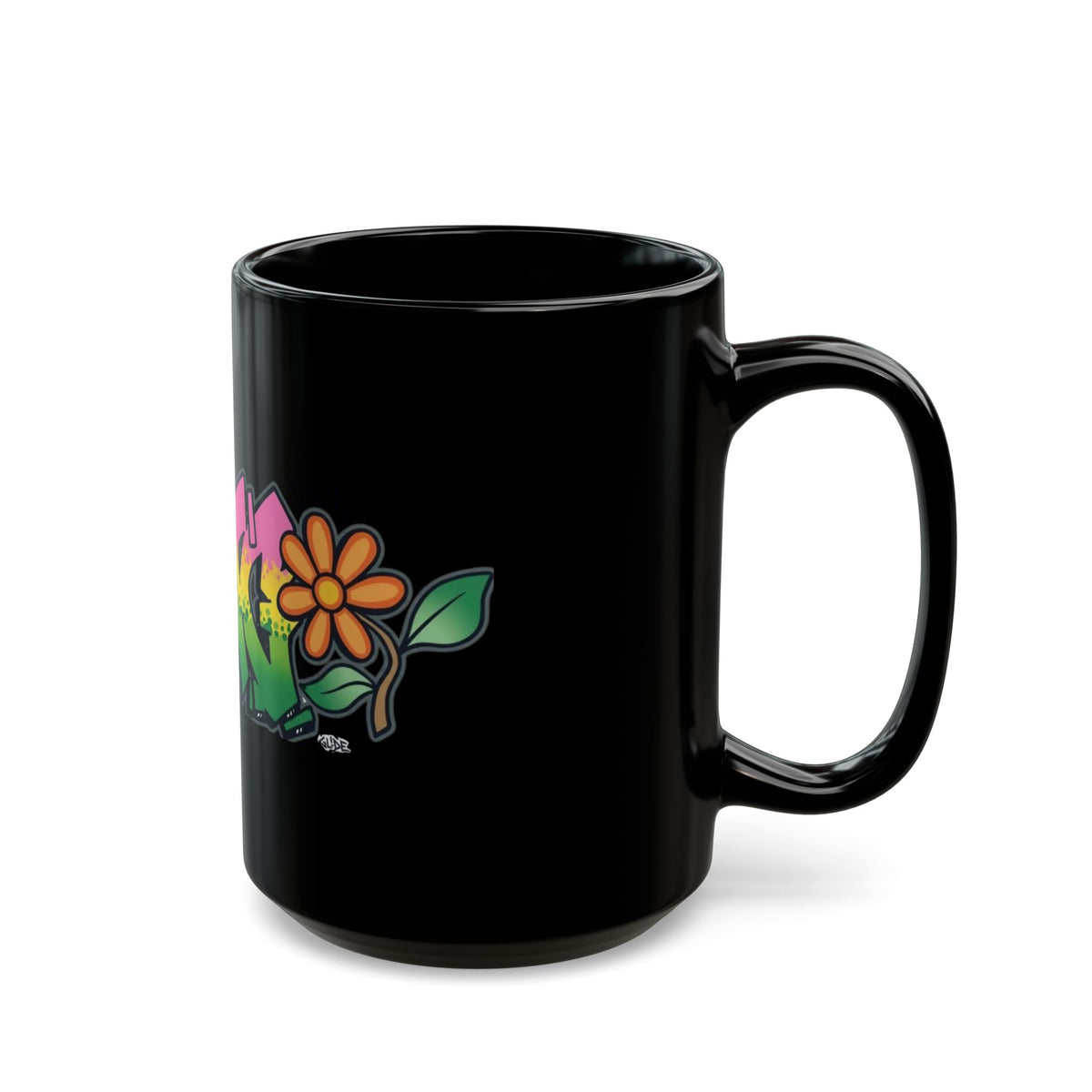 Copy of Graffiti Peace Mug — Retro Flower Street Art Coffee Cup (11oz/15oz) - SWENDAB