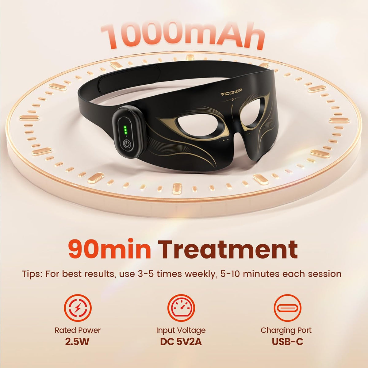 Red Light Therapy for Eyes, Comfort under Eye Red Light Therapy